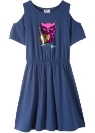 Mädchen Cold-Shoulder-Kleid aus Bio-Baumwolle, bpc bonprix collection