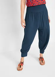 Pantalon sarouel à taille confortable, longueur 3/4, bonprix