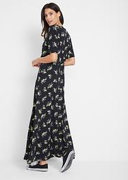 Bedrucktes Viskose-Maxikleid, kurzarm, bpc bonprix collection