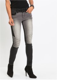 Zweifarbige Skinny Jeans mit Teilungsnähten, RAINBOW