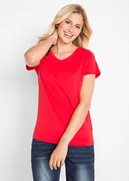 Rundhals-Shirt, Kurzarm (5er Pack), bonprix