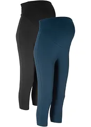 Umstands-Leggings in Capri-Länge, 2-er Pack, bonprix