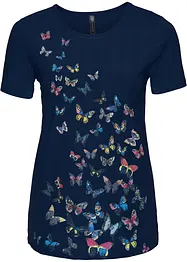 T-shirt à imprimé papillon, bonprix