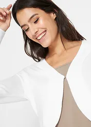 Gilet court en maille avec viscose, bonprix