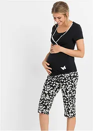 Capri Still Pyjama mit Bio-Baumwolle, bonprix