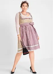 Dirndl mit Schürze, knieumspielend (2-tlg. Set), bonprix