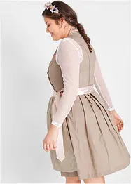 Dirndl mit Stehkragen, knieumspielend (2-tlg. Set), bonprix