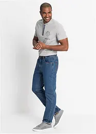 Classic Fit Jeans mit seitlichem Dehnbund, Straight, bonprix