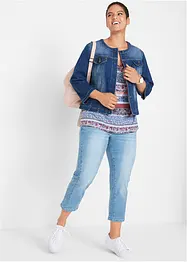 Jean slim taile mi-haute, raccourci, bonprix