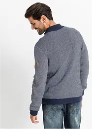 Strickjacke mit Stehkragen aus reiner Baumwolle, bonprix