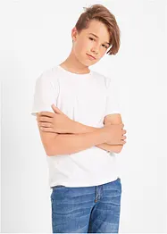 Jungen Basic T-Shirt aus  Bio-Baumwolle (3er Pack), bonprix