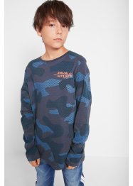Jungen Langarmshirt  mit Camouflagedruck aus Bio-Baumwolle, bpc bonprix collection