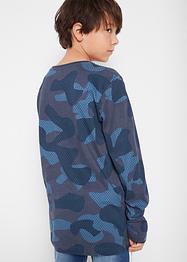 Jungen Langarmshirt  mit Camouflagedruck aus Bio-Baumwolle, bpc bonprix collection