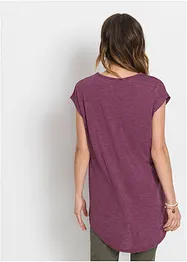 Longshirt mit abgerundetem Saum, bonprix