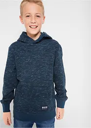 Jungen Kapuzensweatshirt, meliert, bonprix