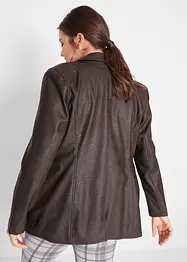 Lederimitat-Longblazer, bonprix