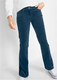 Pantalon stretch en velours côtelé, Bootcut, bonprix