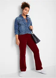 Pantalon stretch en velours côtelé, Bootcut, bonprix