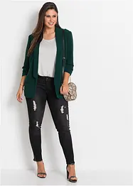 Blazer long avec manches drapées, bonprix