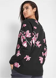 Sweatshirt aus reiner Baumwolle, locker geschnitten, bonprix