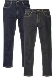 Slim Fit Stretch-Jeans m. recyceltem  Polyester (2er Pack), John Baner JEANSWEAR