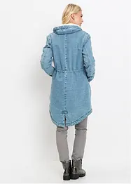 Manteau en jean avec maille peluche, bonprix