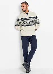 Norweger-Pullover mit Troyerkragen, bonprix