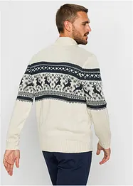 Norweger-Pullover mit Troyerkragen, bonprix