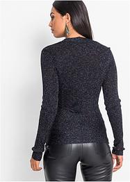 Ripp-Pullover mit Lurex, BODYFLIRT