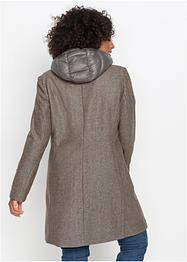 Winter-Kurzmantel in Wolloptik, 2in1 Optik, John Baner JEANSWEAR