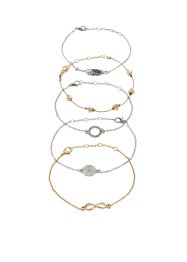 Set de bracelets (Ens. 5 pces.), RAINBOW
