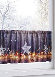 LED-Scheibengardine mit weihnachtlichem Druck, bpc living bonprix collection