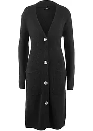 Gilet long en maille, poches plaquées, bonprix