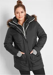 Funktions-Longjacke in 2-in-1-Optik, gesteppt, wasserabweisend, bonprix