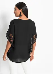 Bluse mit Spitzendetails, bonprix