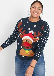 Pullover mit Weihnachtsmotiv, bonprix