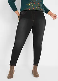 High Waist Jeggings aus leichter, elastischer Thermoqualität mit Bequembund, bonprix