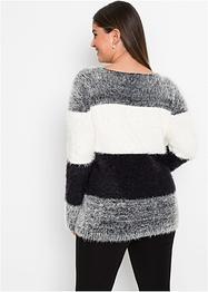 Pull duveteux à rayures, BODYFLIRT