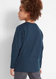 Jungen Langarmshirt mit Weihnachtsmotiv aus Bio-Baumwolle, bpc bonprix collection