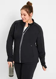 Gilet sweat thermo avec imprimé réfléchissant, bonprix