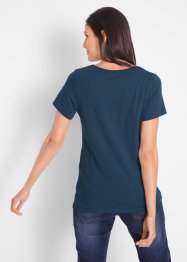 T-shirt coton en fil flammé, manches courtes, bpc bonprix collection