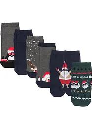 Kurzsocken Weihnachten mit Bio-Baumwolle (6er Pack), bonprix