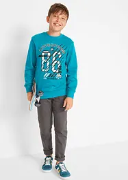 Jungen Sweatshirt (2er-Pack) aus Bio Baumwolle, bonprix