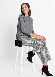 Pull oversize à boutons, BODYFLIRT