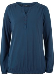 Langarmshirt Henleyshirt aus Baumwolle, bpc bonprix collection