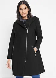 Longjacke mit schrägem Reißverschluss, bonprix