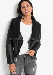 Lederimitat-Jacke mit Schalkragen, BODYFLIRT