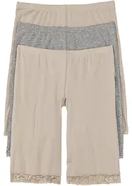 Lot de 3 boxers femme longs en matière douce, bonprix