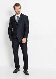 Anzug mit Weste und Krawatte (4-tlg. Set), Regular Fit, bonprix