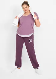 Pantalon en molleton stretch de coton mélangé, bonprix